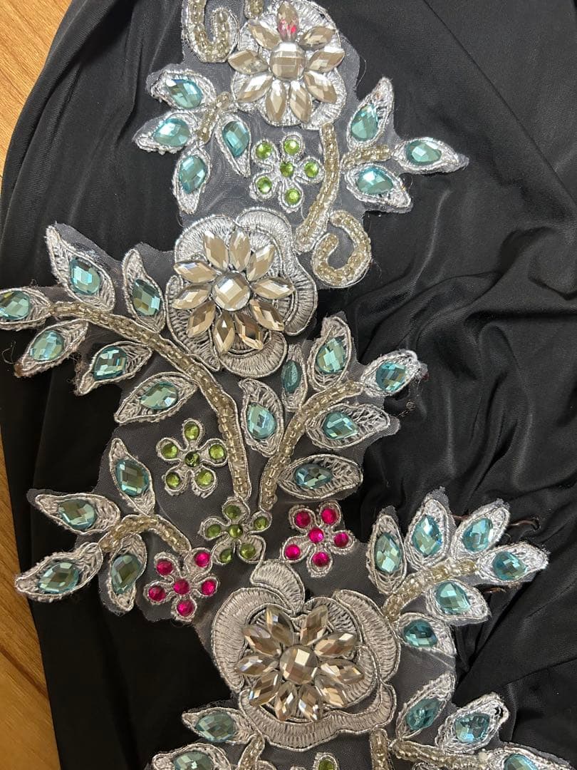 ベリーダンス衣装　サイーディドレス／バラディドレス　ブラック