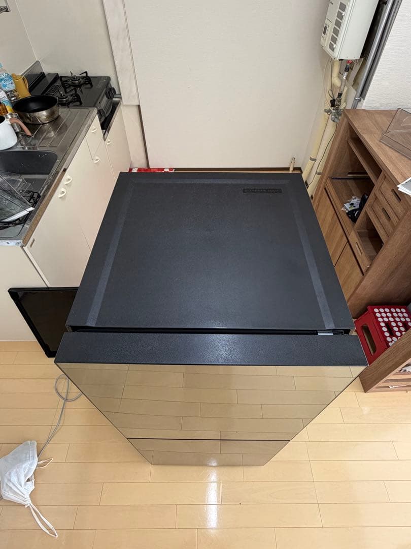 TWINBIRD ツインバード 2ドア 冷蔵庫 121L ブラック　ミラー