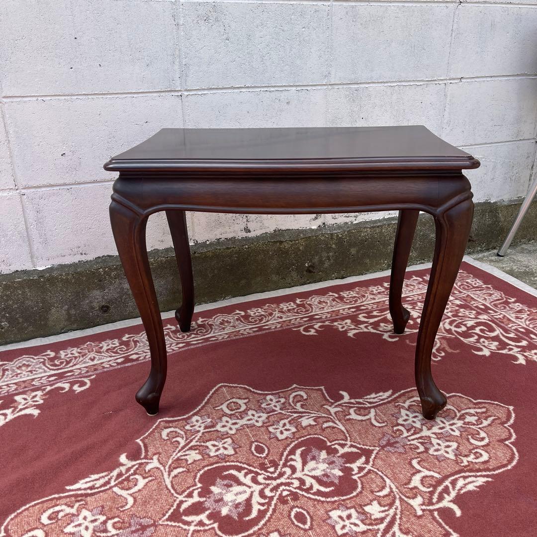 maruni マルニ家具◾️猫脚デザイン 木製サイドテーブル コーヒーテーブル