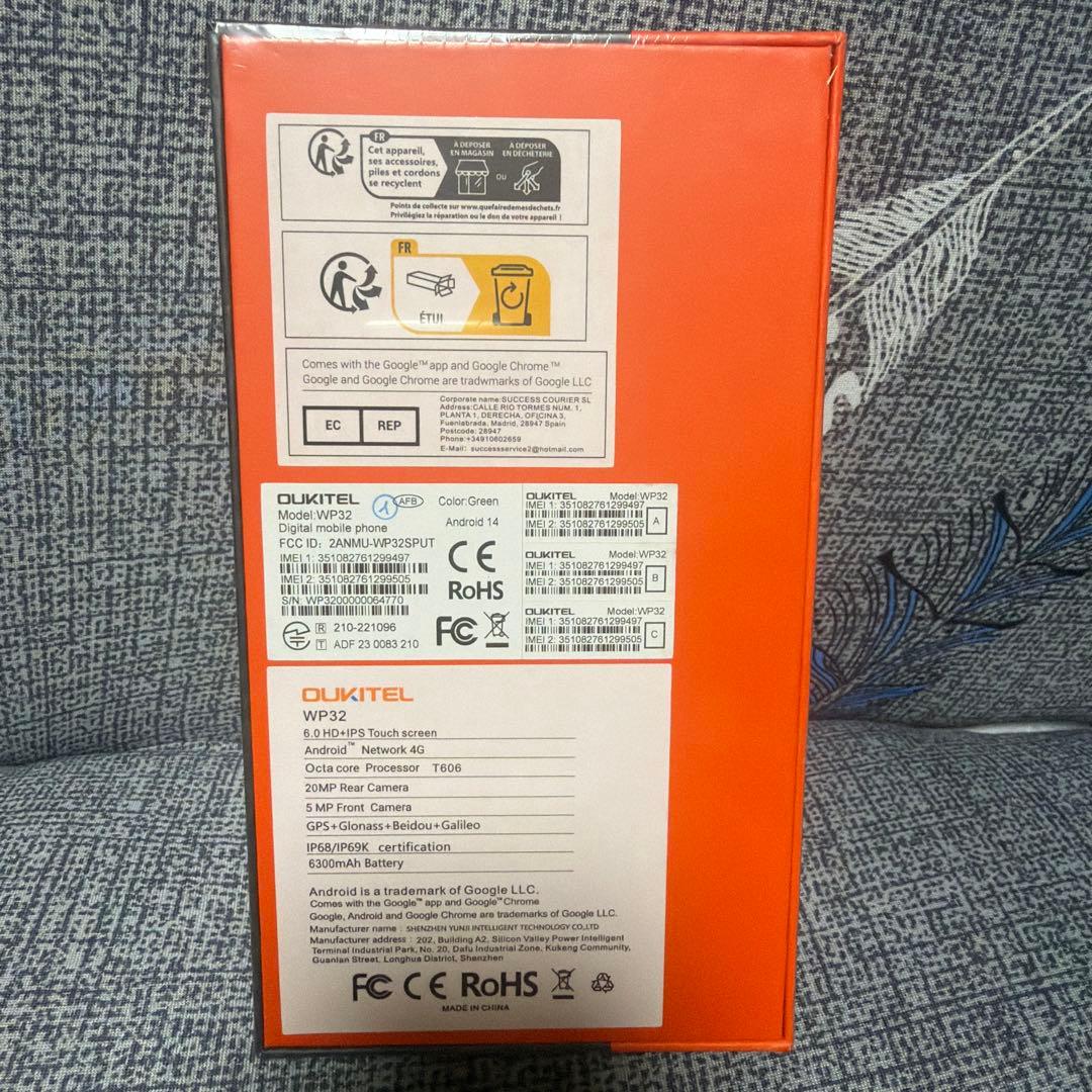 スマートフォン本体 OUKITEL WP32 16GB/128GB