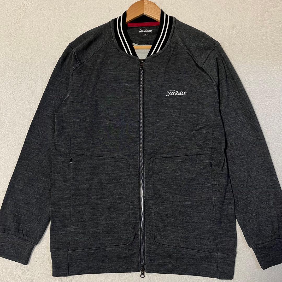 美品 Titleist ストレッチ ジップアップ スウェット ゴルフジャケット