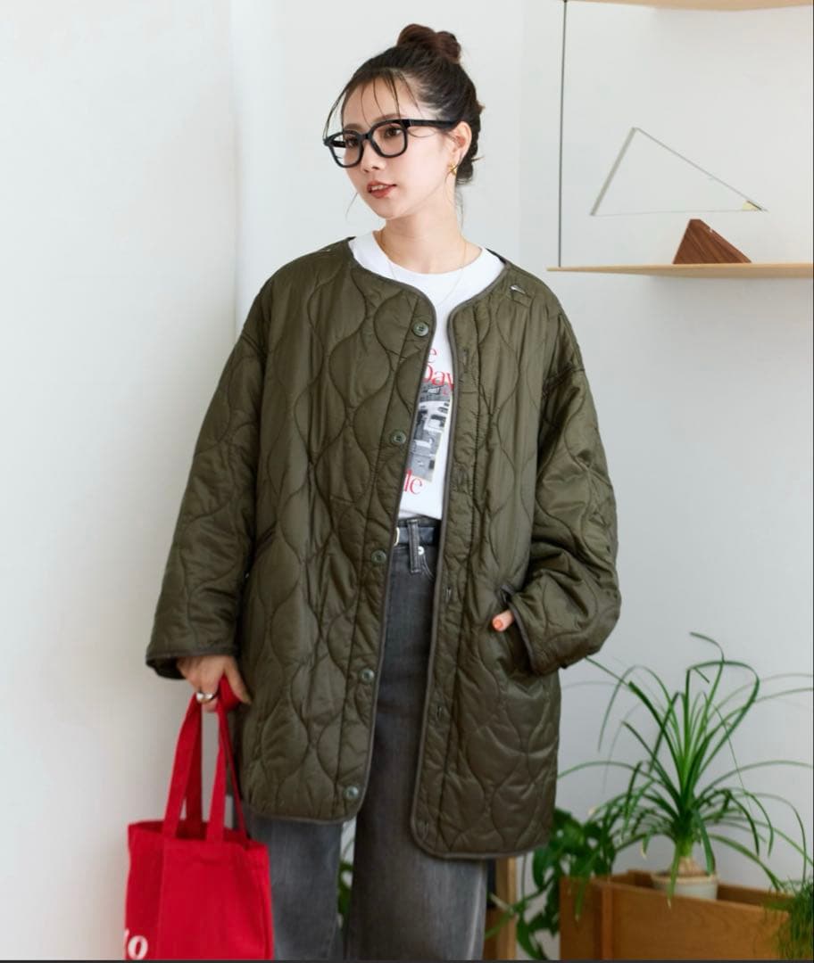 モッズコート　オリーブ（3WAY・モッズコート・キルトライナー）