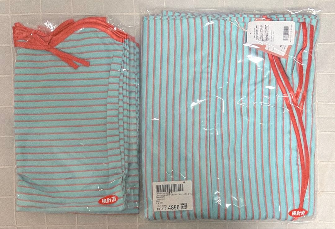 Casselini  ストライプ布団カバー、枕カバー セット