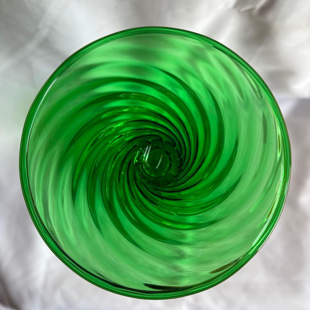 ベネチアングラス　ドルフィン　グリーン