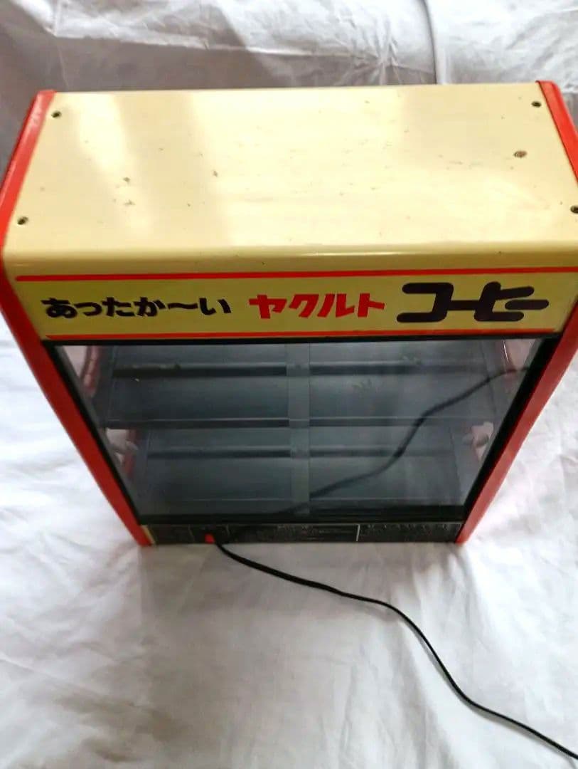 昭和レトロ『ヤクルト コーヒー』缶 ホットウォーマー ショーケース 動作確認済