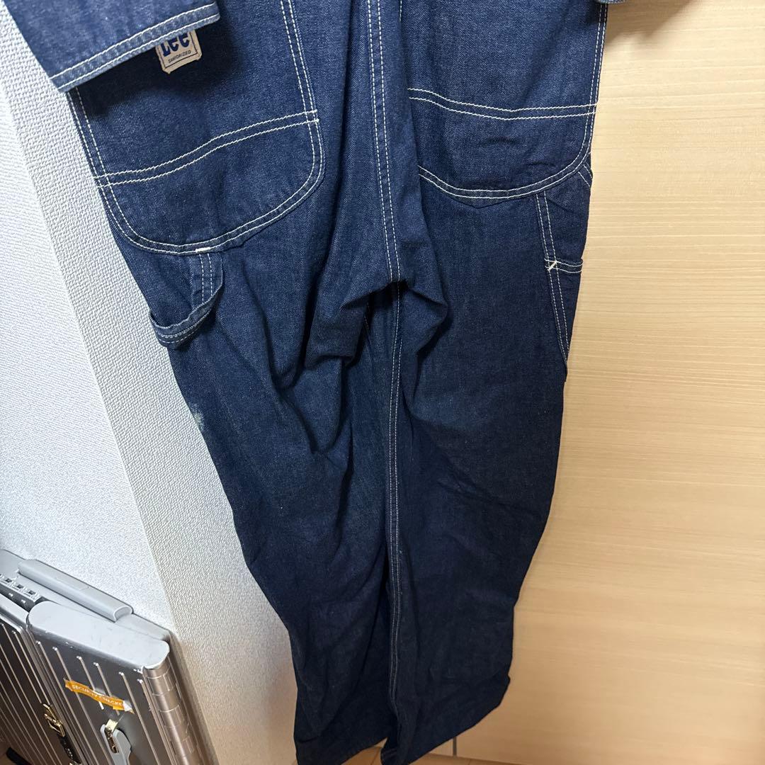 【ほぼ美品】Lee ダークデニム オーバーオール Sサイズ