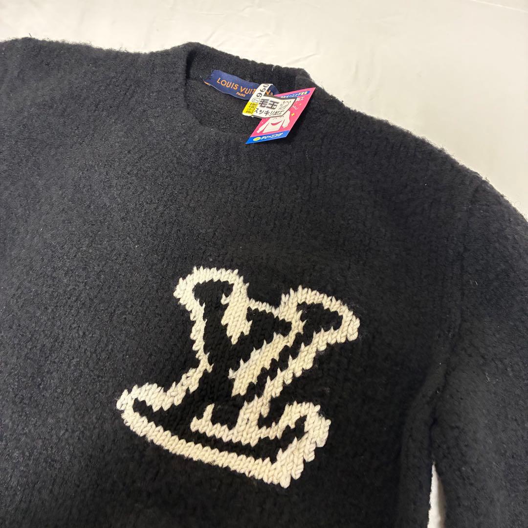 【正規品】ルイヴィトン LV インターシャ クルーネック ニット　Ｍ