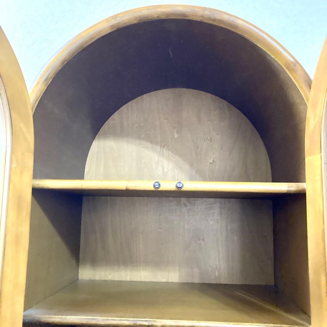 【コウ】ラタン トロピカルファイン アーチ型 キャビネット 籐家具