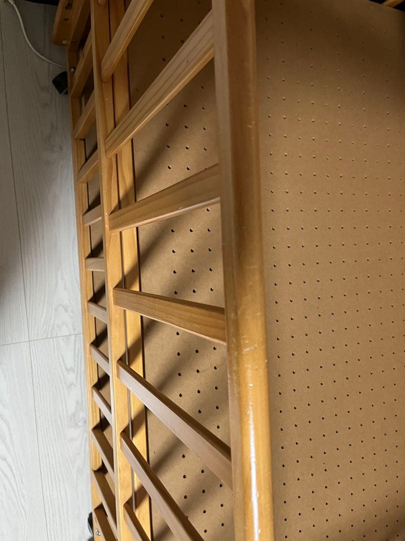 KATOJI木製ベビーベッド２段高さ調節可能！収納付き