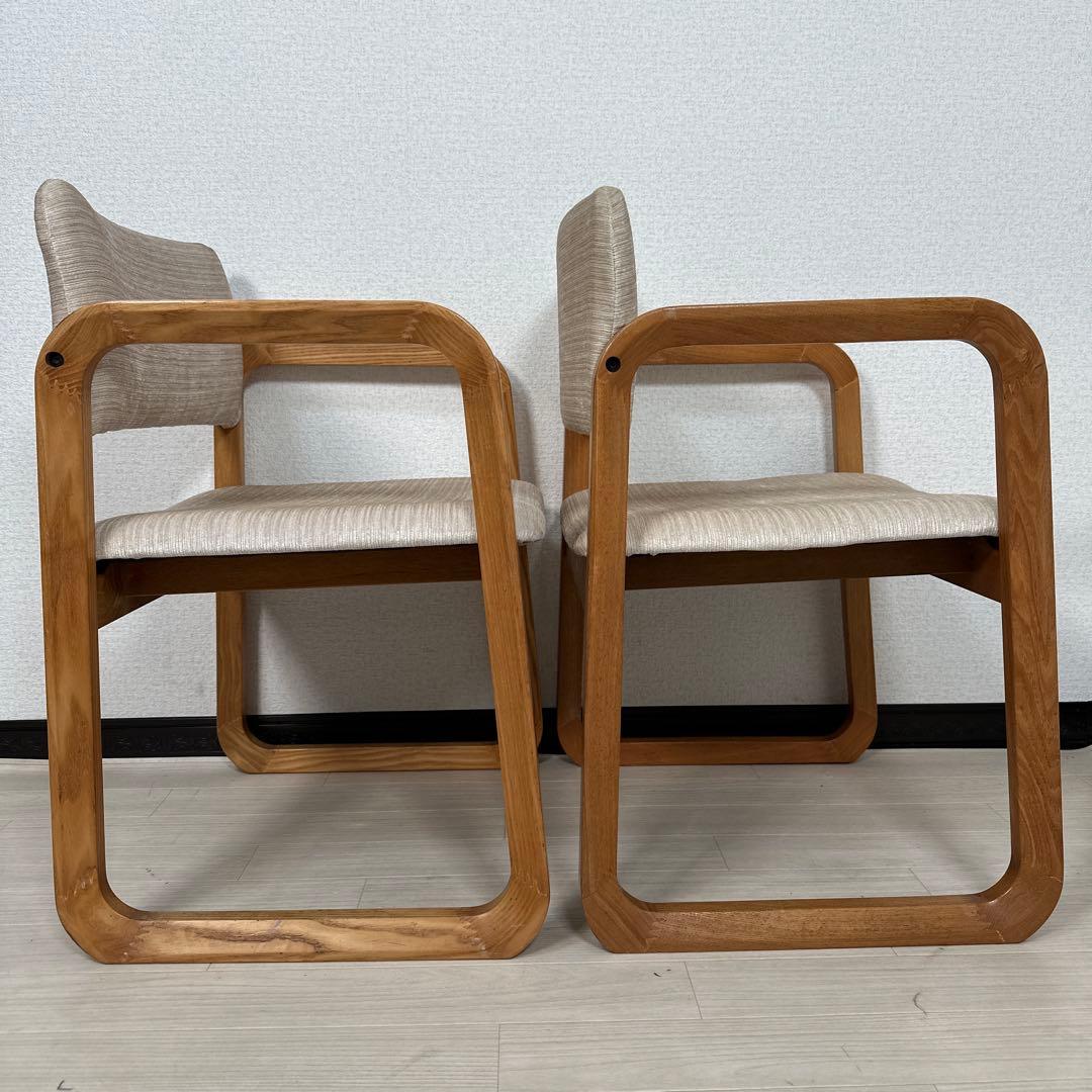 白川木工 shirakawa ダイニングチェア アームチェア 2脚セット i4※