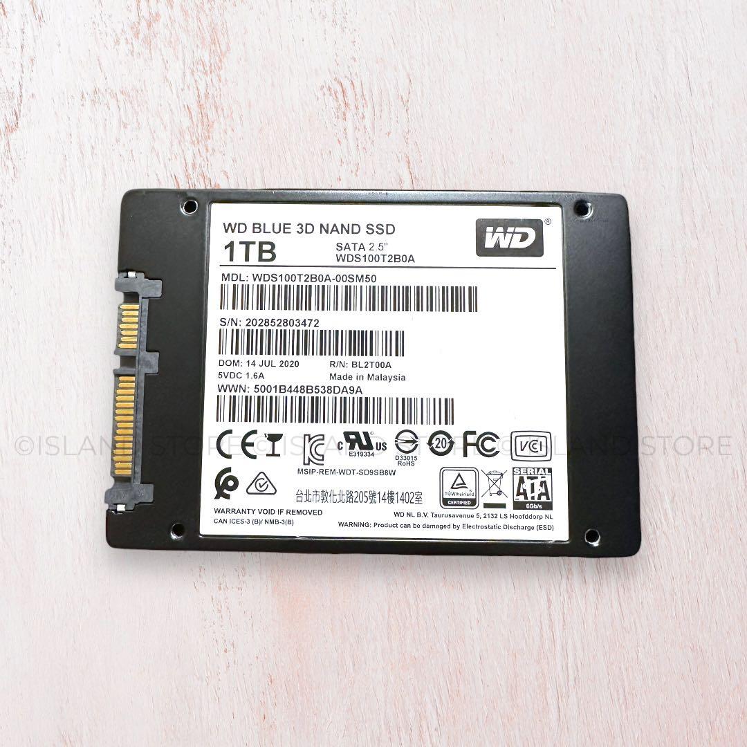 WD Blue 1TB 3D NAND SATA SSD ストレージ