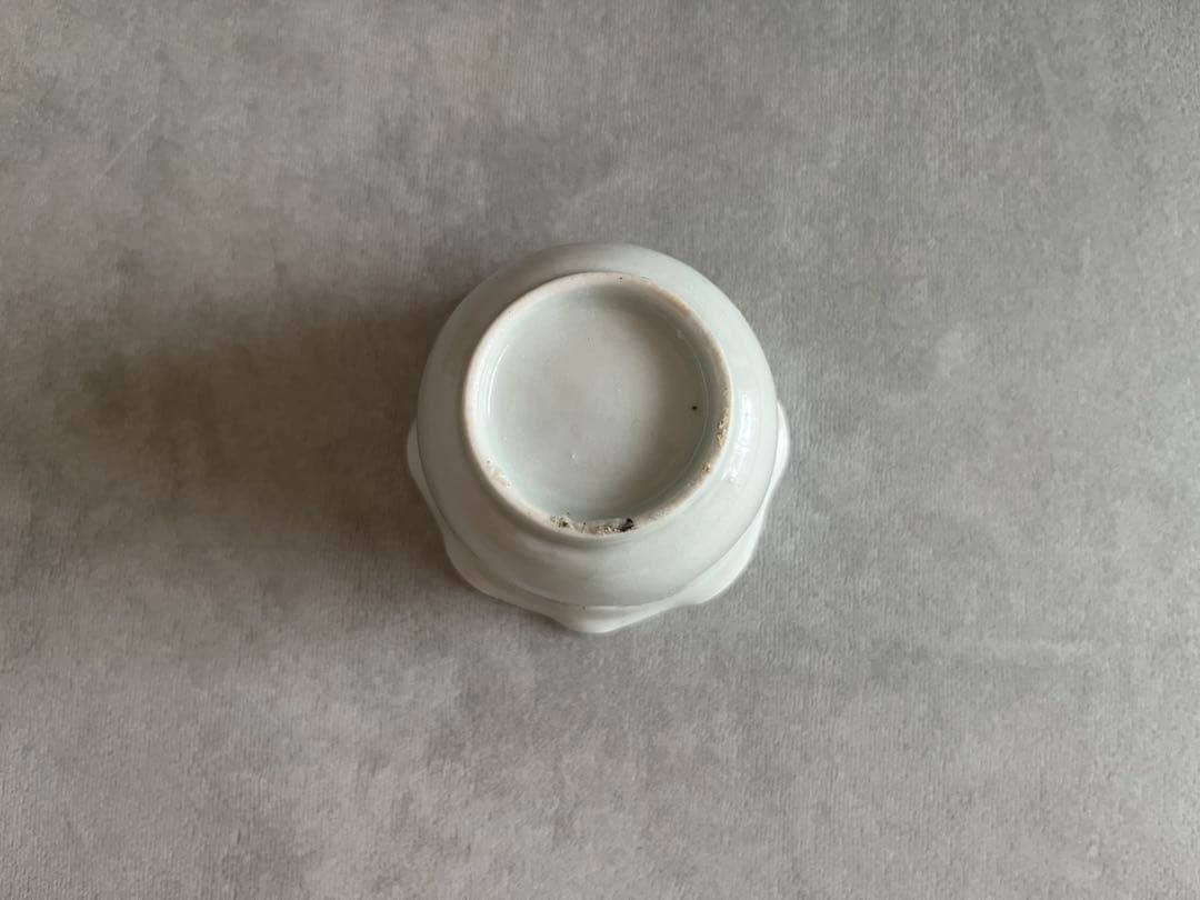 江戸中期 古伊万里 白磁 輪花 向付 2客セット