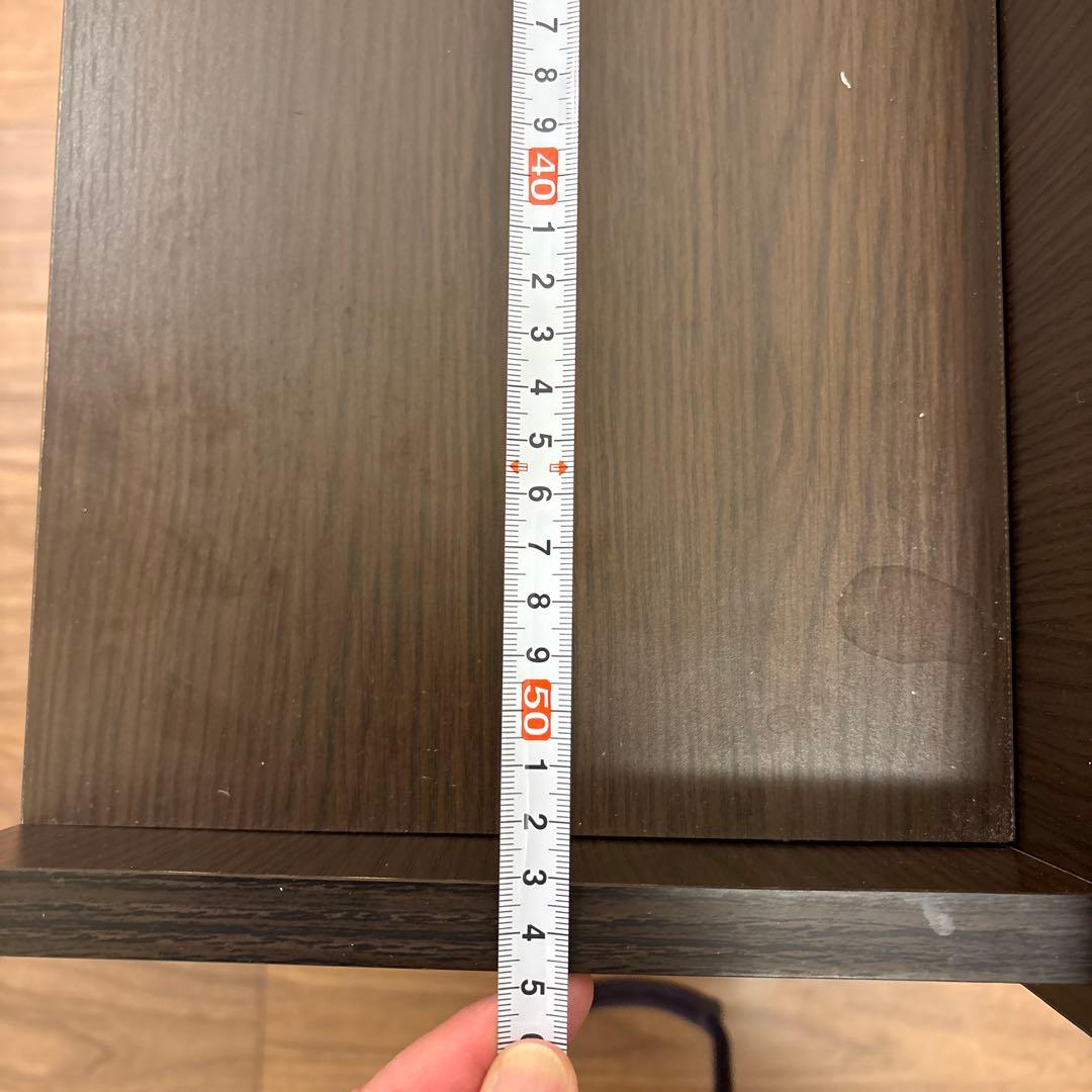 ダークブラウン パソコンデスク 引き出し付き-お譲り値段は2月10日まで