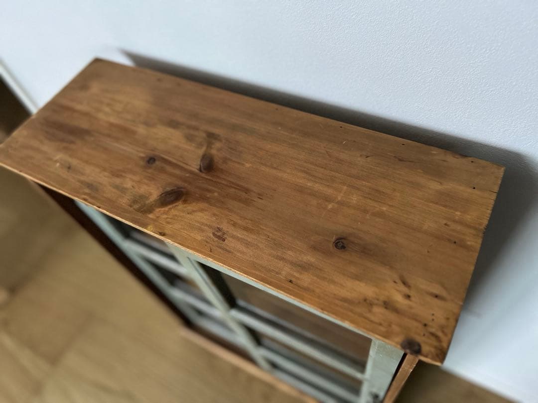 グランシュマン木製ガラス扉キャビネット マニーGC ウッドシンプルキャビネット