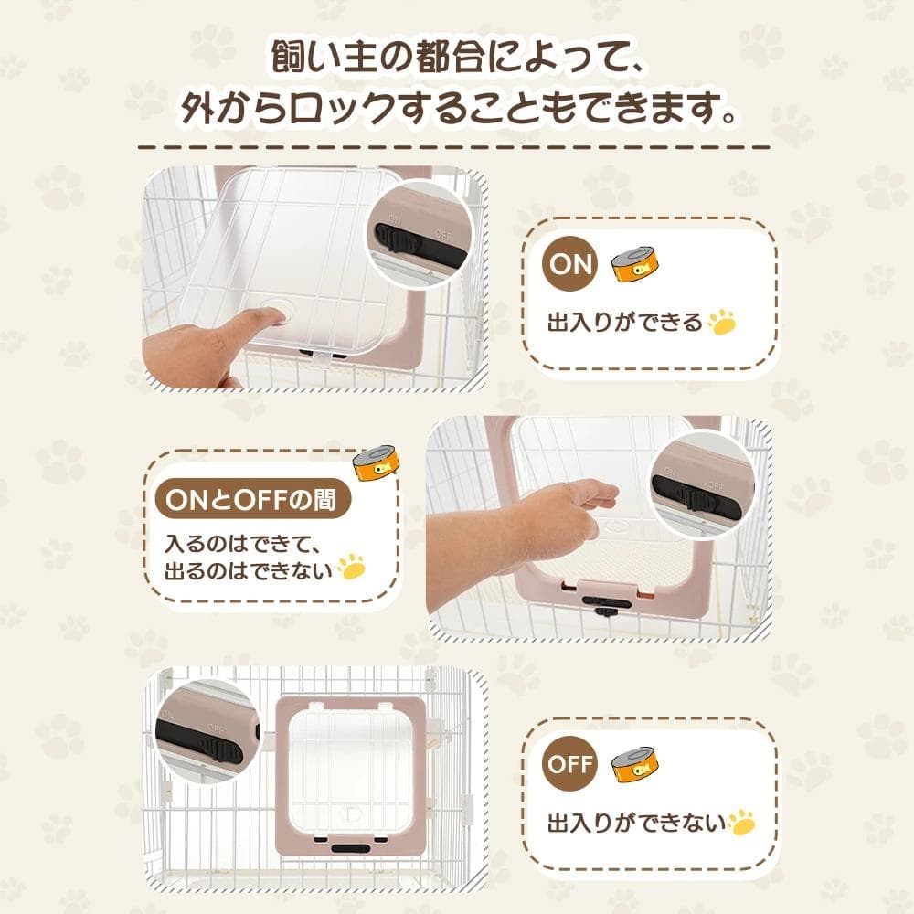 新品猫 ケージ キャットケージ 2段 2WAY 多頭飼い ネコ1616-160