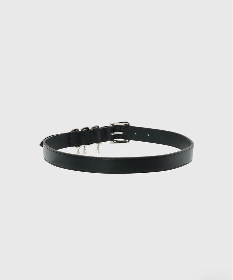 JOSE MOON ブラックベルトパール付き　D BELT with PEARL