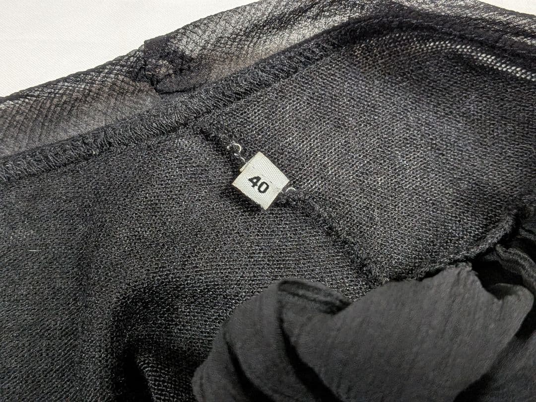 D&G 黒のシフォン袖トップス