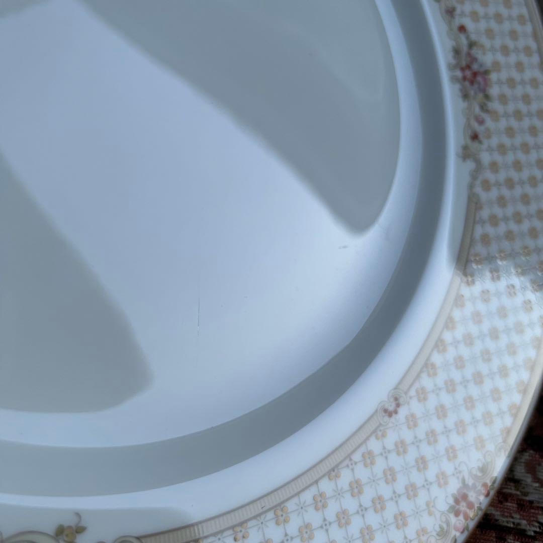 英国製 黒壺  Turnberry 淡い格子模様❁ディナー大皿