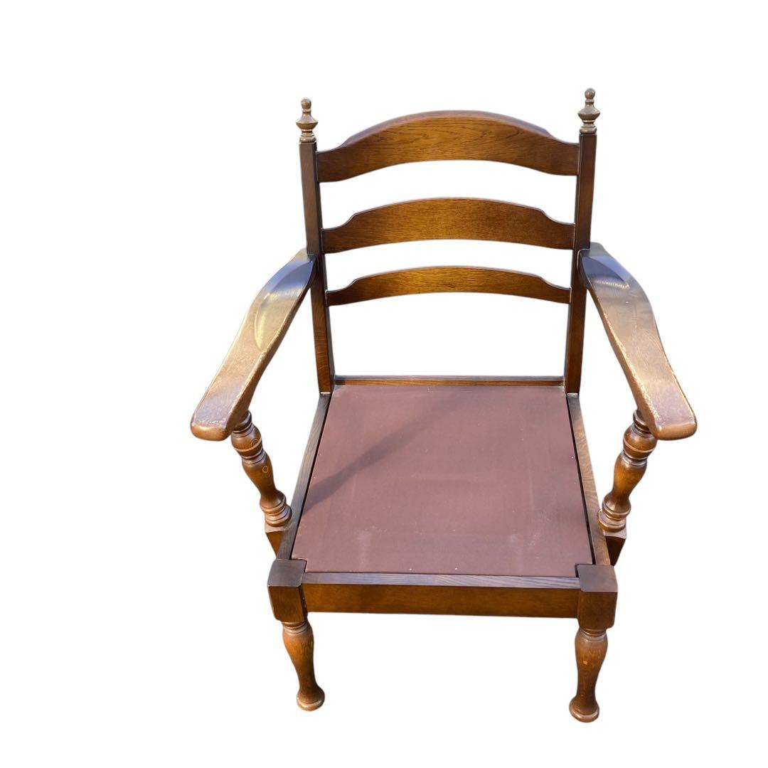 飛騨産業 キツツキ アンティーク シングルソファ　チェア　穂高　①