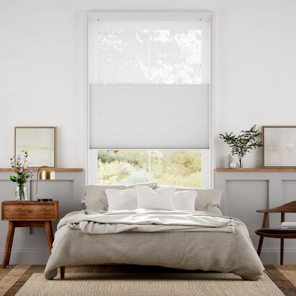 未使用　ハニカムシェード　シアーライトグレー 　120×124