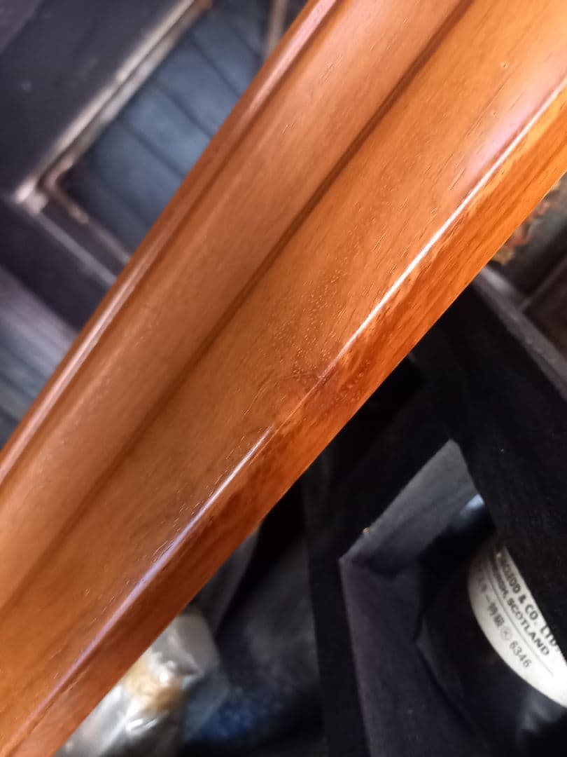 1960's　デンマーク　北欧　モダン　チーク　重厚　無垢材　ウッド　ミラー