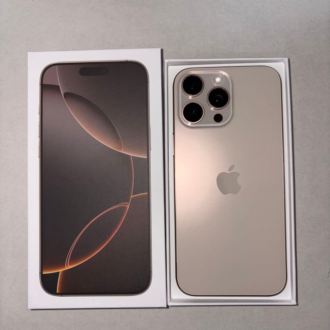 【美品】iPhone16ProMax256デザートチタニウム
