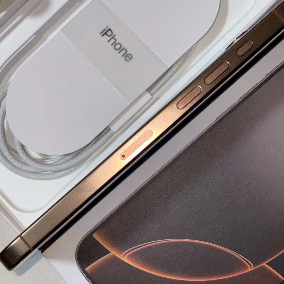 【美品】iPhone16ProMax256デザートチタニウム