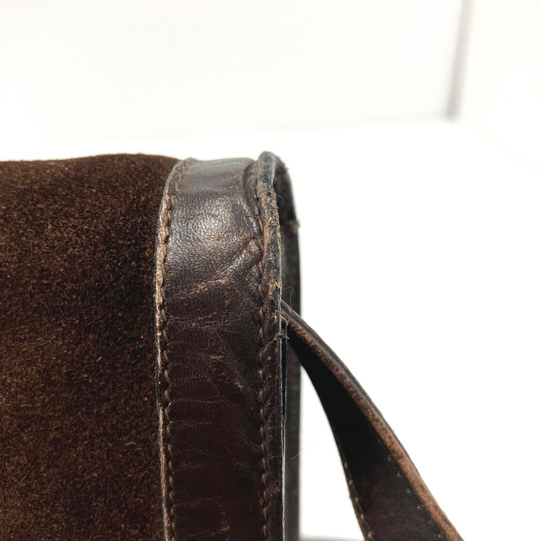 ヴィンテージ☆グッチ☆パフューム☆ショルダーバッグ☆シェリーライン☆革☆ブラウン