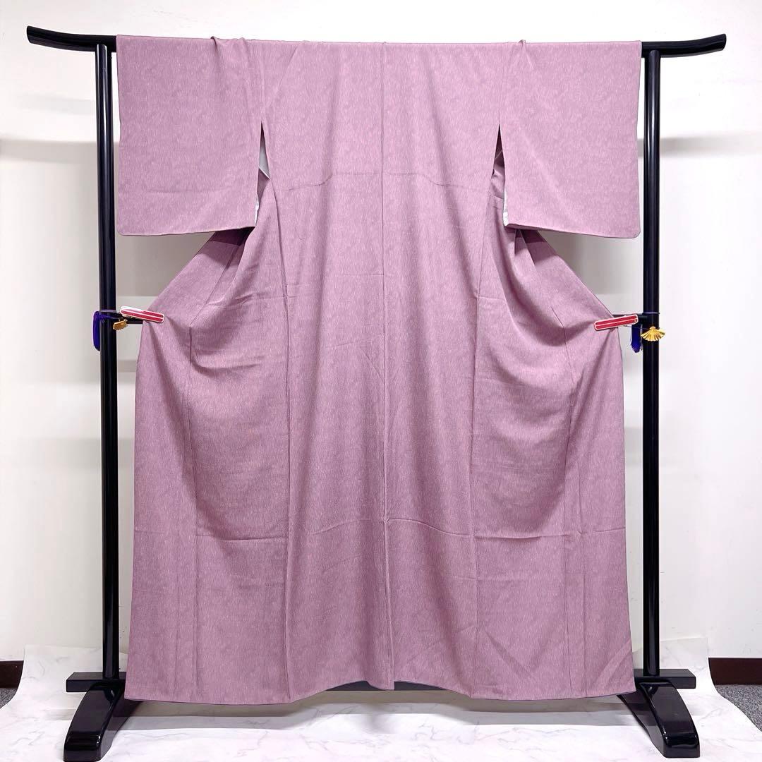 江戸小紋　縦縞　よろけ縞　流線　お洒落　変わり縞　着物　044k d