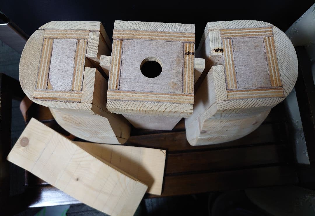 山ぶどう籠　製作用　木型　未使用