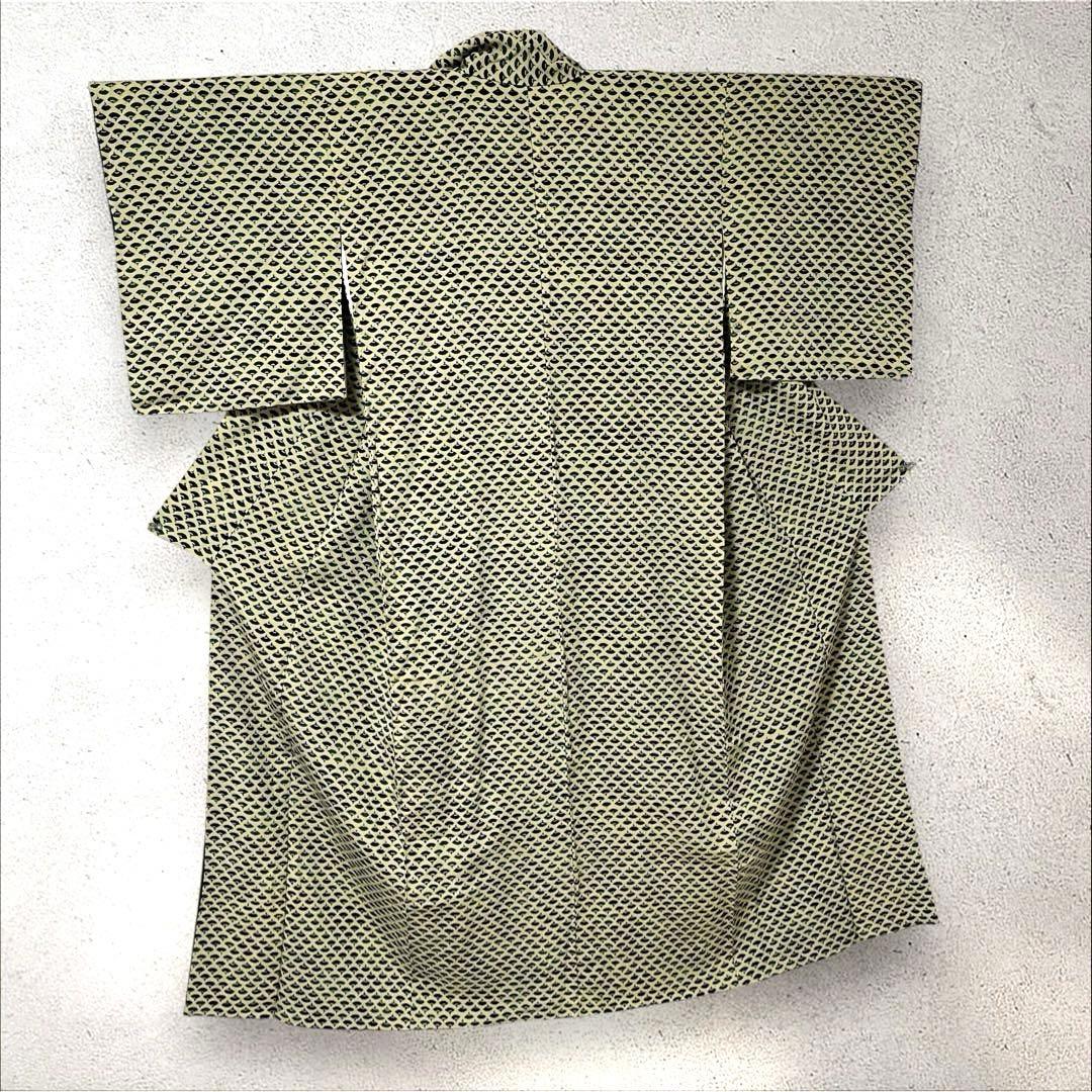 k264 正絹ちりめん 江戸小紋 フルセット 身丈157.5裄丈66