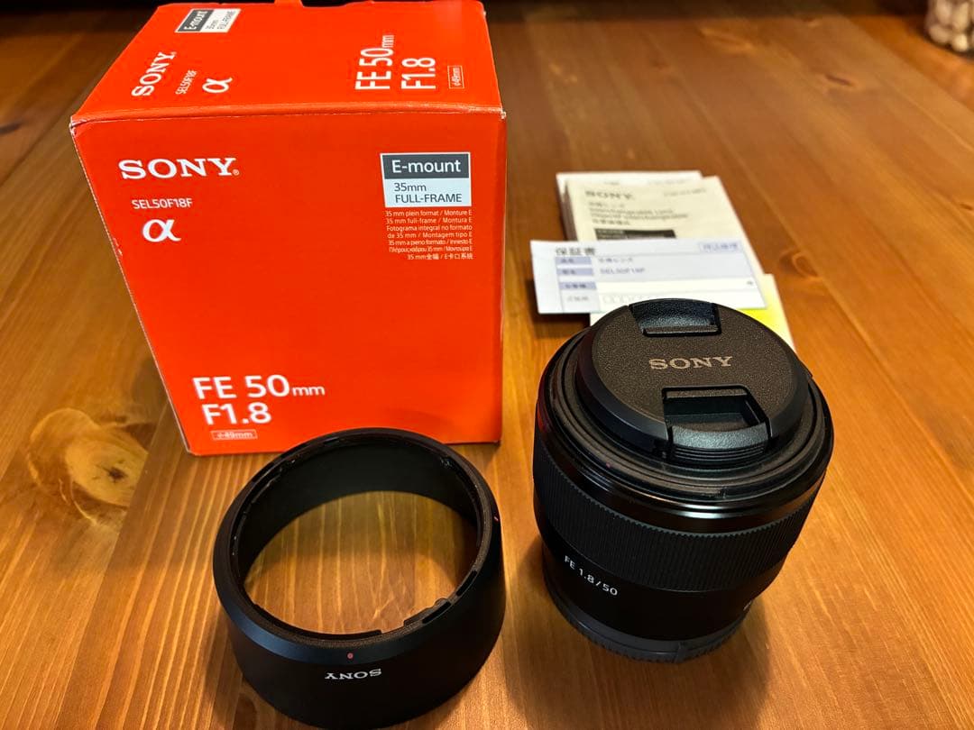 美品Sony FE 50mm F1.8 単焦点レンズ SEL50F18F