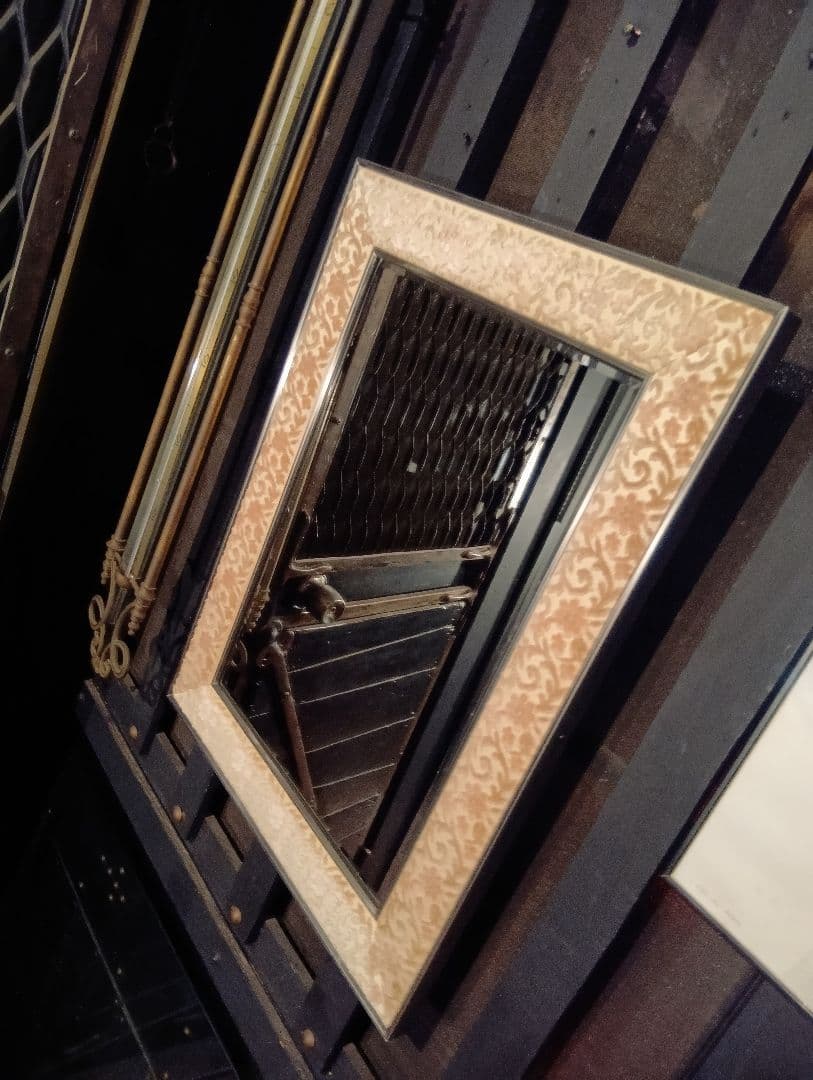 希少★資生堂 SHISEIDO 鏡 壁掛けミラー 昭和レトロ 花椿会 ノベルティ