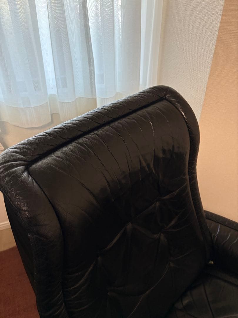 美品 Ｌサイズ エコーネス ロイヤル ブラック ストレスレス①