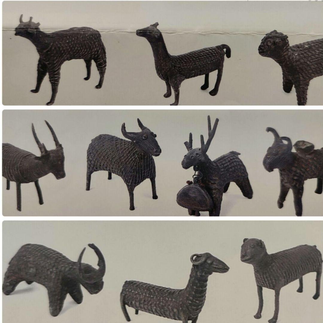 【アンティーク】インドの鋳造工芸品✨馬に乗る兵士のブロンズ像