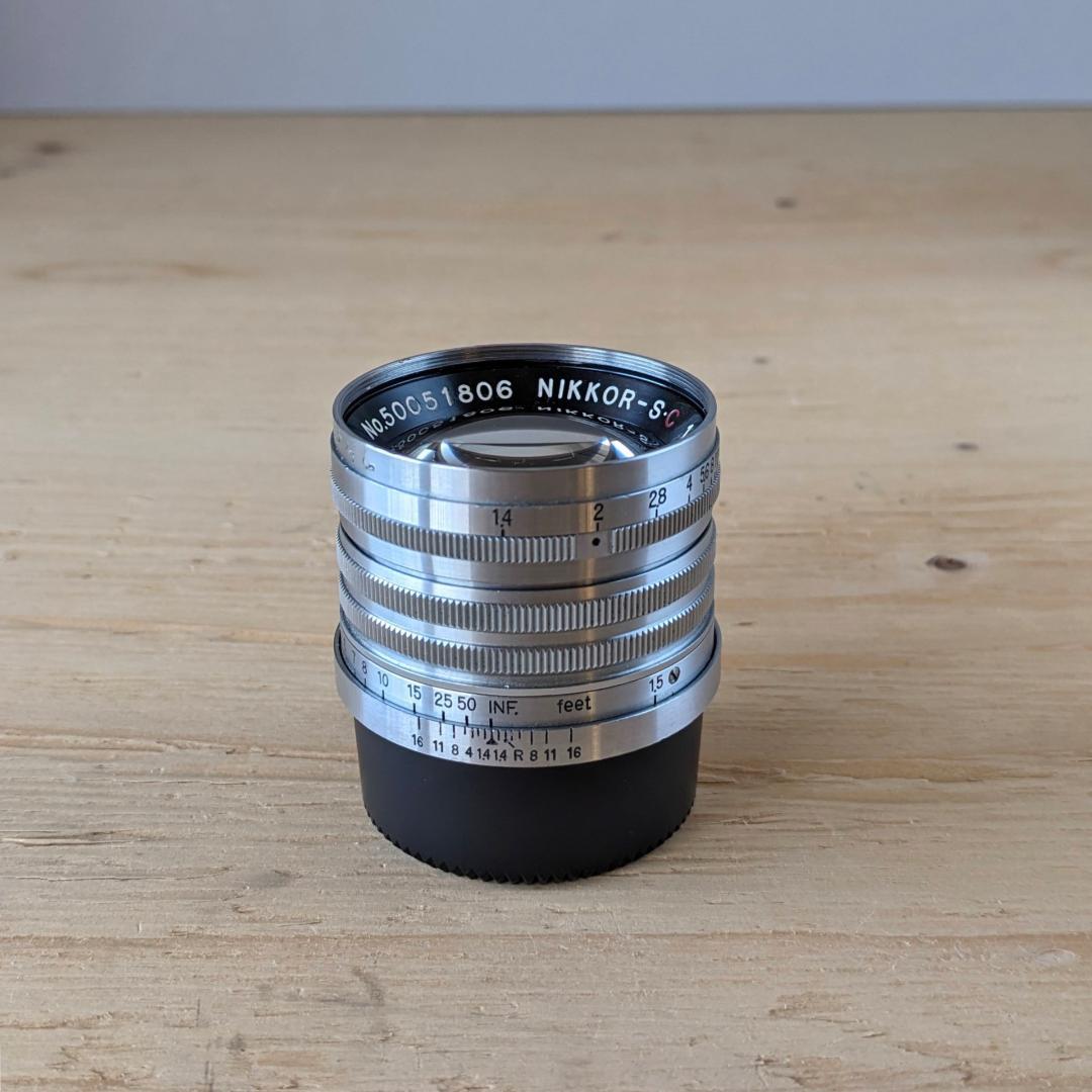 ニコンNikkor-S.C 50mm f1.4ライカL 希少レンズフード付き！