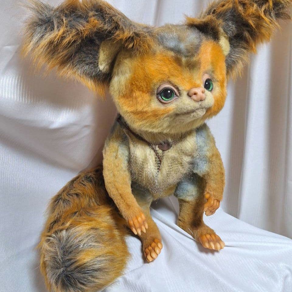 アートドール　りす　ぬいぐるみ　検索用　グレムリン　ファービー2 ハンドメイド