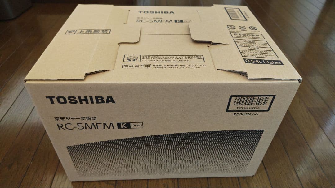 TOSHIBA RC-5MFM K 炊飯器 0.54L 黒