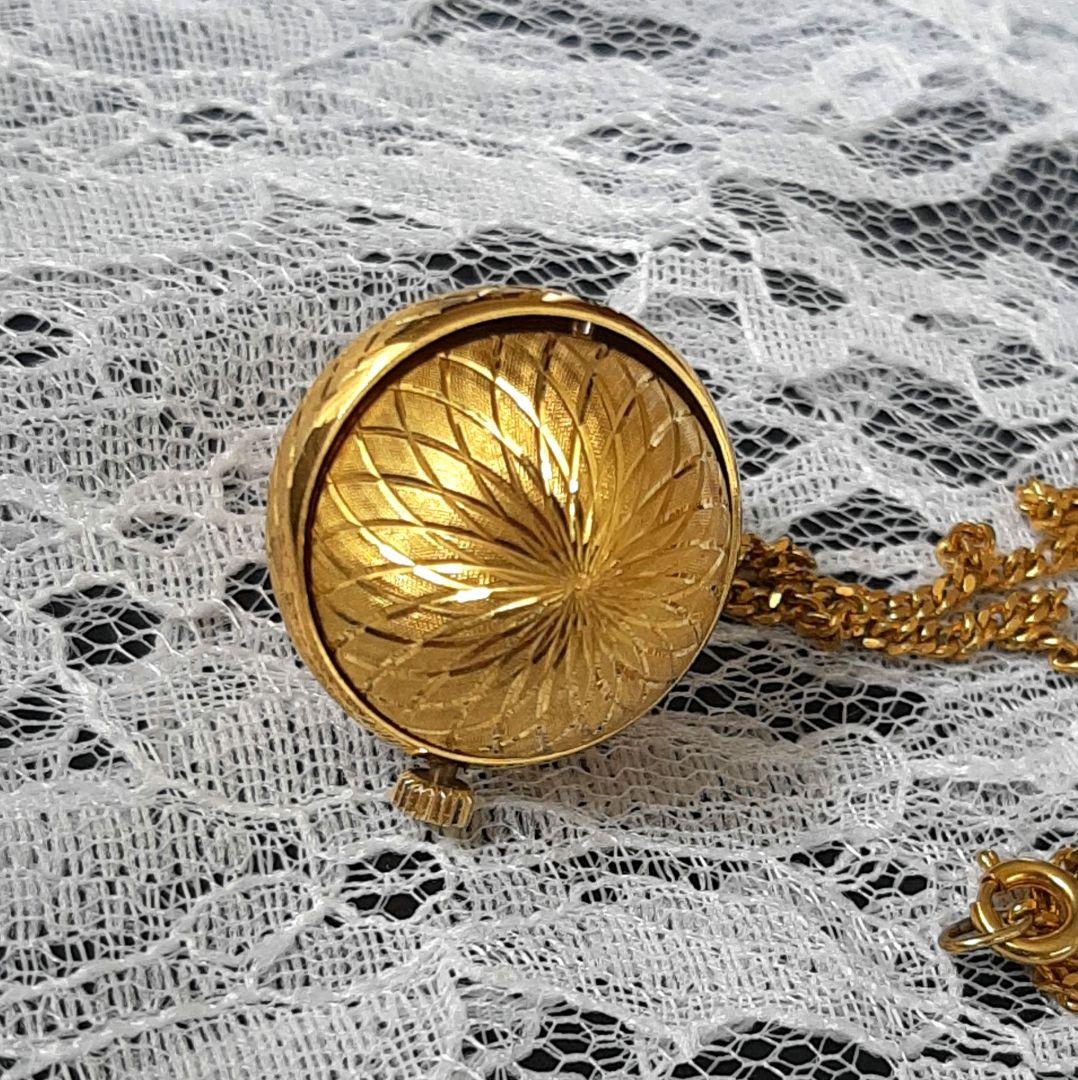 ✨稼働美品✨Chandler✨チャンドラー✨球体手巻き式ペンダントウォッチ