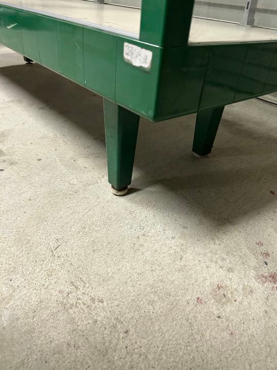 たかたのメル便で発送☆昭和レトロ　ガラスケース　ポップ　グリーン