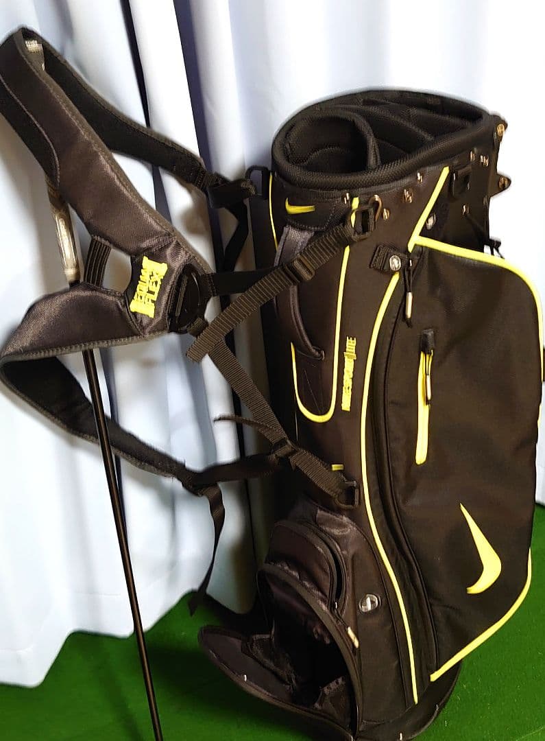 【美品】NIKE ゴルフバッグ　スタンドバッグ ブラック/イエロー