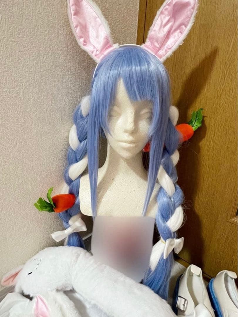 【ホロライブ】兎田ぺこら コスプレ ウィッグ 一式