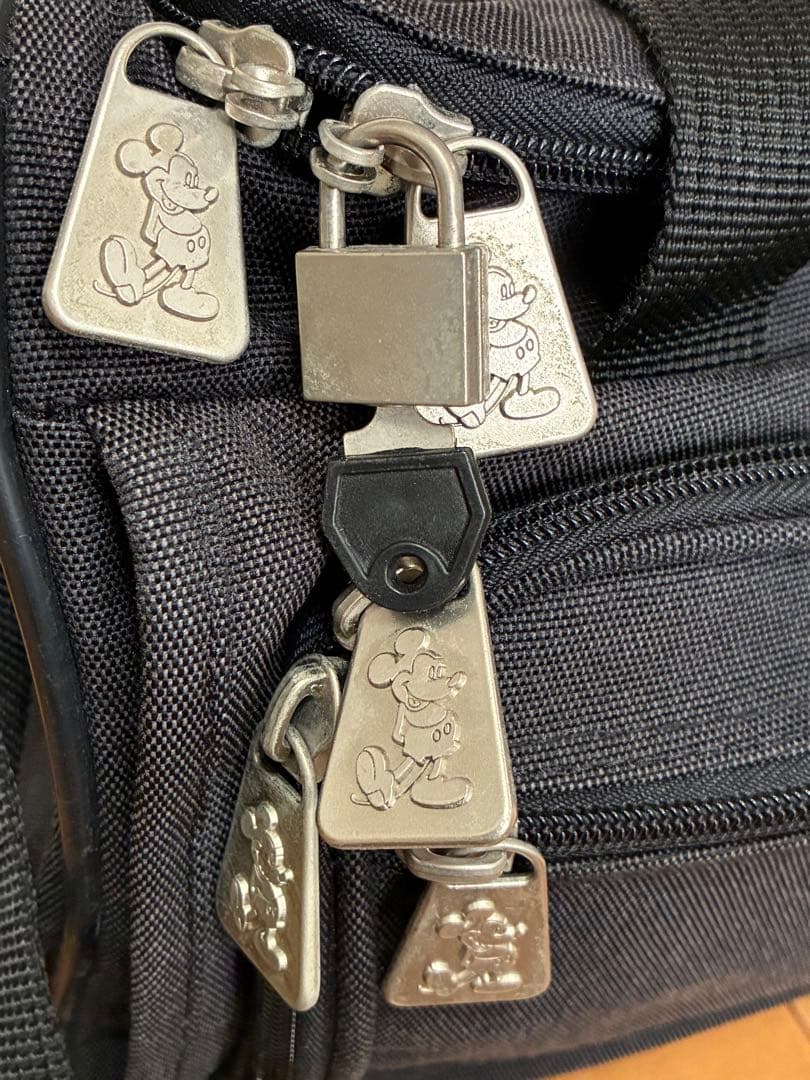 【希少】ディズニーキャリーケース　布製　スーツケースとショルダーバッグのセット