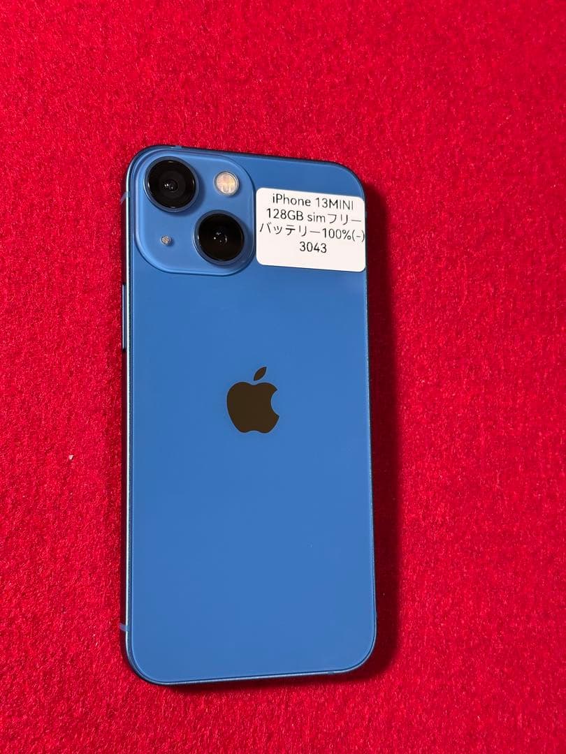 【3043】iPhone 13MINIブルー 128GB simフリー