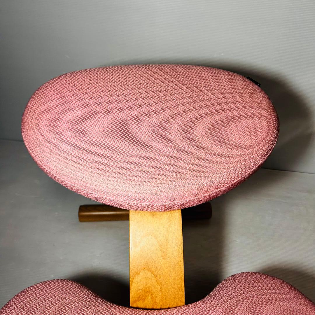 【美品】サカモトハウス バランスチェアイージー　ピンク