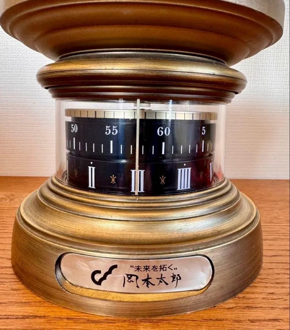 岡本太郎「未来を拓く」置時計 リズム時計工業 8ZG322AZ オブジェ