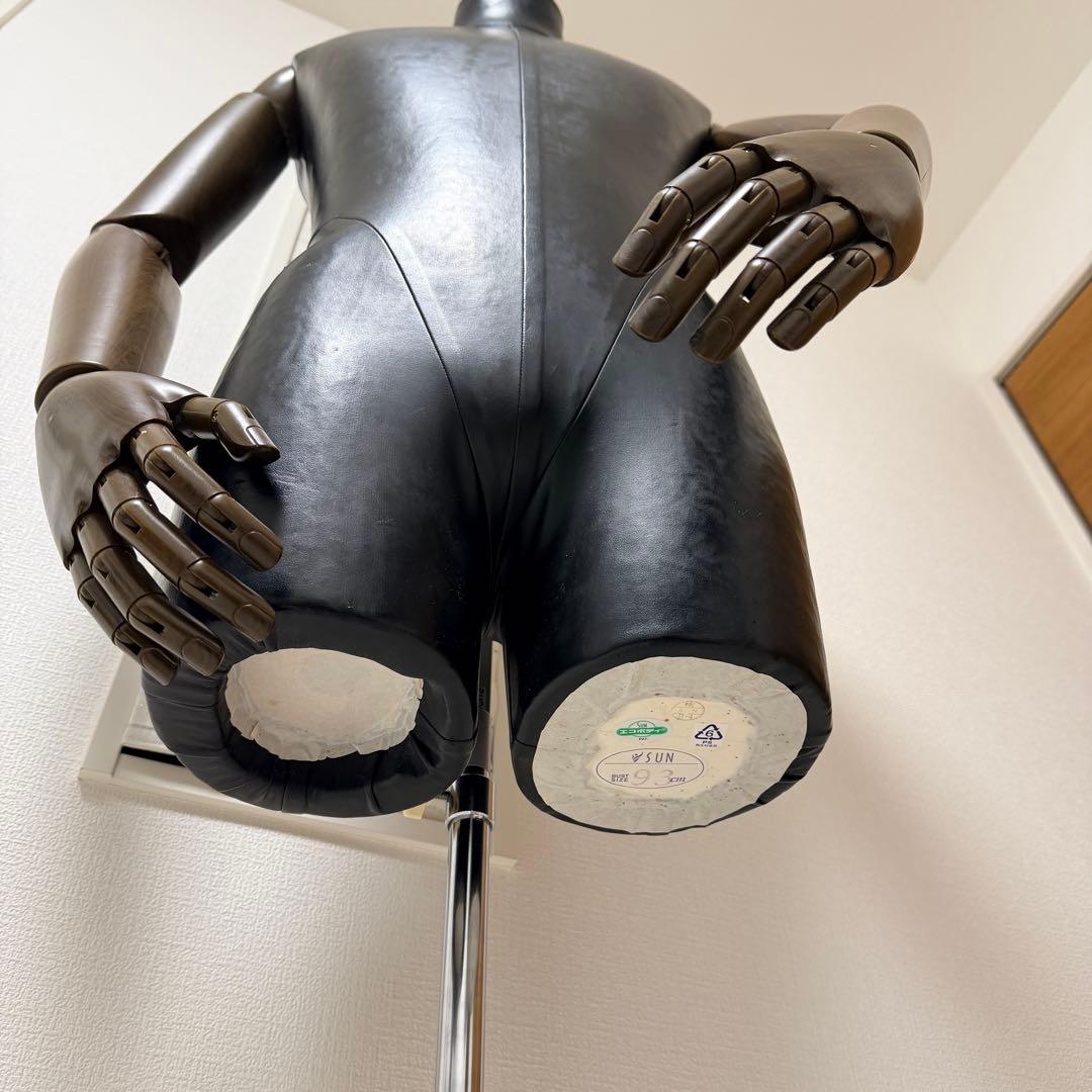 超希少✨Sun エコボディ トルソー マネキン 着付け 腕付き　メンズ　黒