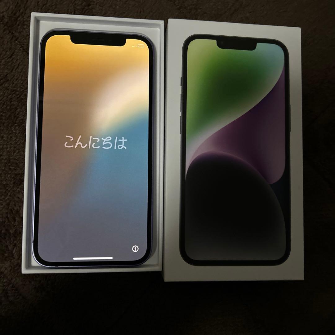 【美品】Apple iPhone 12 パープル 64GB