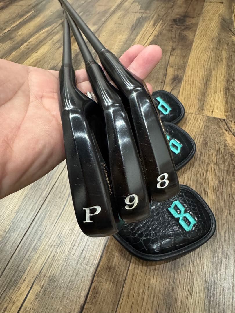 マスダゴルフ JM-H2 PVDブラック #8-P スチールファイバー i95