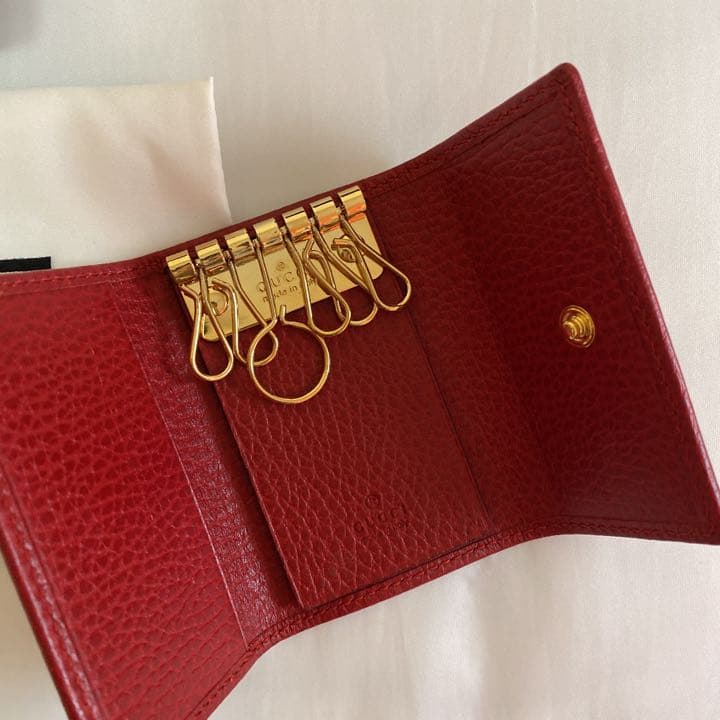 今月限定価格⭐︎即発送⭐︎Gucci 新品　GGアーモンド　キーケース